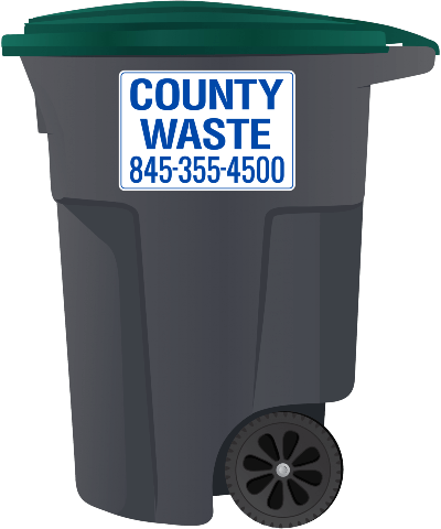 County Waste 95 Gallon Recycling Cart