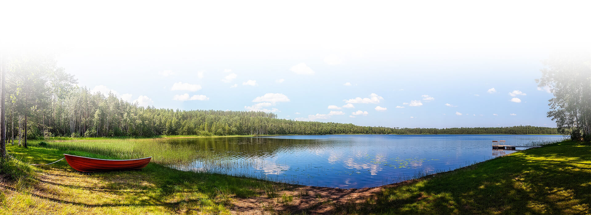 A lake depicting a clean world